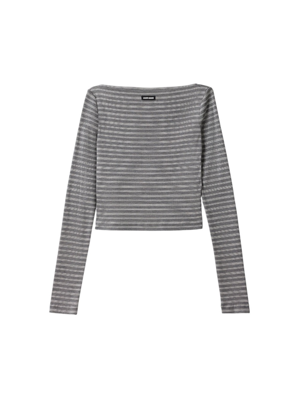 Miu Miu Striped jersey top It36